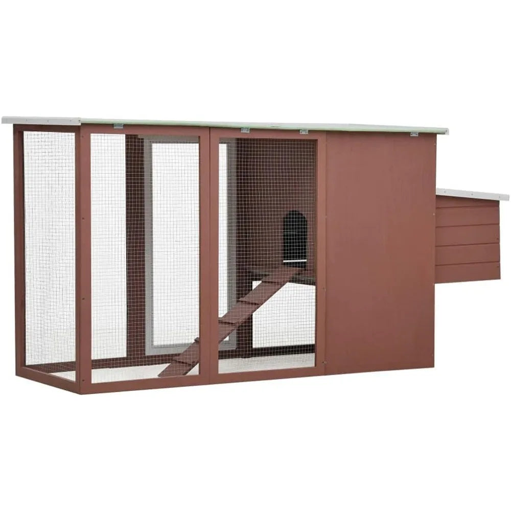 Outdoor Chicken Cage, Small Pet House, Animal Outdoor Shelter, cats, Rabbits, Bunnies and Guinea pigs, Hen House with 1 Egg Cage