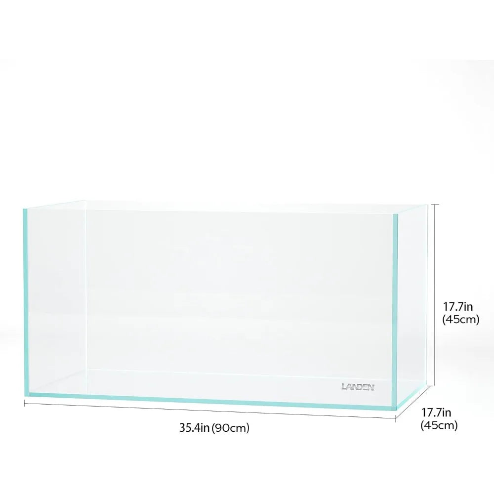 Aquariums Fish & Aquatic Pet Supplies Borderless Low Iron Aquarium, Including Black Nano Foam Leveling Pad Pet Products