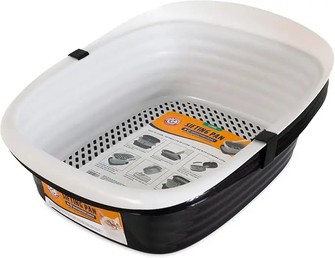 Sifting Litter Box for Indoor Cats with Microban, Scoop-Free Tray, USA Made
