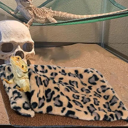 Reptile Sleeping Bed Blanket Hamster Bed With Pillow Gecko Lizard Reptile Sleeping Bag Blanket Hamster Pet Sleeping Bed Sleeping