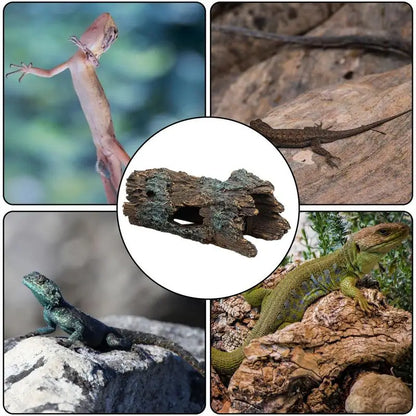 Snake Hideout Spider Cave Lizard Climbing & Turtle Resting Terrace Reptile Cave For Scorpion Spider Resting Gecko Cave