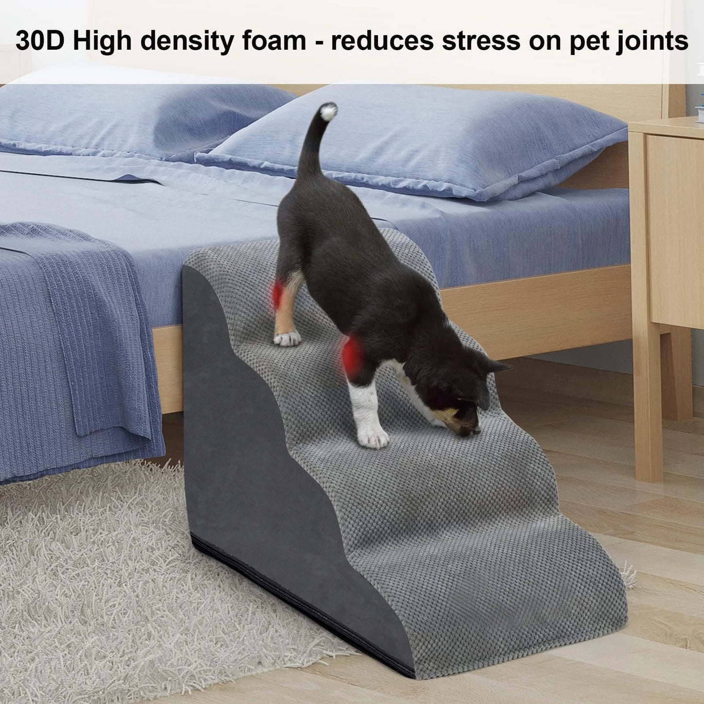 Pets Steps For Dogs Cats Non-Slip Dog Training Stairs Removable and Washable 3 4 5 Steps