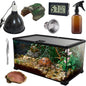 Reptile Glass (8 Pieces) 12 * 8 * 6 in, Amphibian Tank Starter Kit, Suitable for Small Reptiles Such As Geckos, Snakes, Lizards