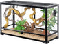 Tempered Glass Reptile Terrarium 30 Gallon Wide Reptile Tank 30" x 12"x 18" for Reptile Pets Bearded Dragon Gecko Lizard