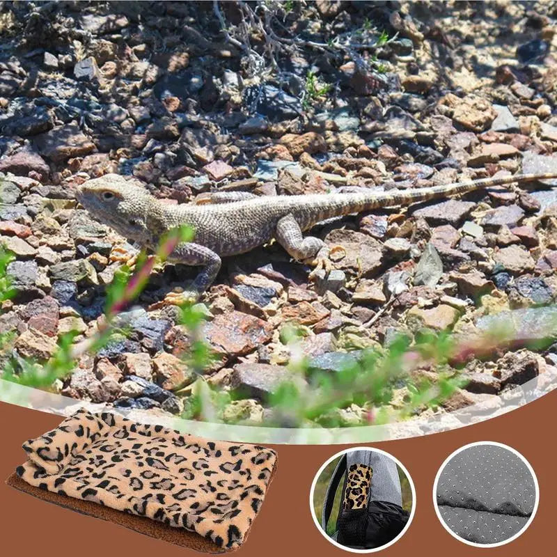 Reptile Sleeping Bed Blanket Hamster Bed With Pillow Gecko Lizard Reptile Sleeping Bag Blanket Hamster Pet Sleeping Bed Sleeping