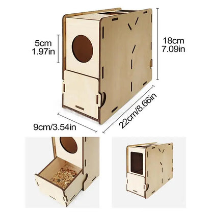 bird feed sieve blower with filter wooden assembly box grain Splitter Shell Separator Chaff Blowing Machine for Millet Grains