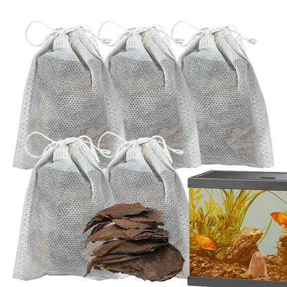 Catappa Leaves For Aquariums Catappa Almond Leaves Beta Fish Catappa Leaves Creats Rainforest Environment Lowers Your Tank's P.H