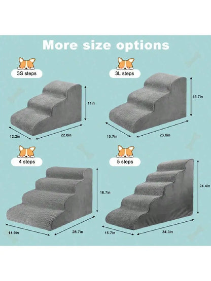 Pets Steps For Dogs Cats Non-Slip Dog Training Stairs Removable and Washable 3 4 5 Steps