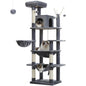 Large Cat Tree Tall Cat Tower for Indoor Cats Multi-Level Plush Cat Condo with Scratching Posts Scratching Boards Perches Caves