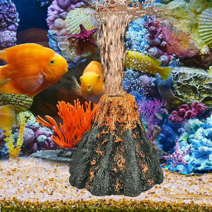 Fish Tanks Landscaping Simulation Volcano Aquarium Accessories Rockery Aerator For Aquarium Pump Bubble Stone Oxygenation Tools