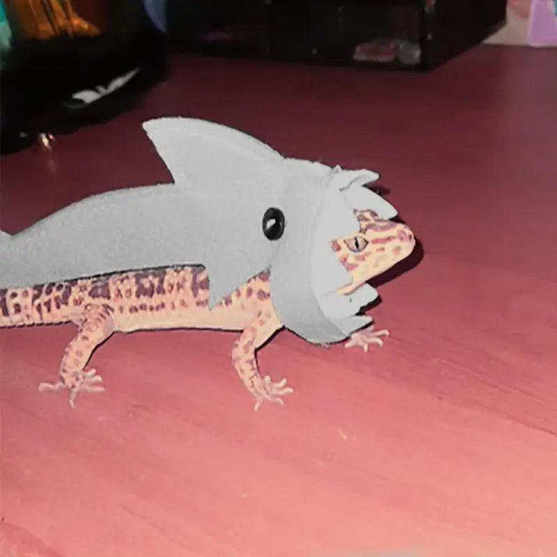 Reptile Critter Lizard Shark Costume For Bearded Dragon Reptiles Clothes Lizard Shark Clothes Small Pet Clothes Gecko