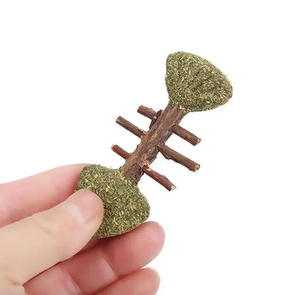 Pet Cat Kitten Matatabi Cleaning Teeth Stick Molar Cat Nip Lollipop Toy Fish Mouse Shape Ball Teaser Interactive Play Chew Toy